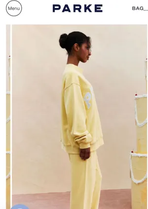 SOLD OUT Banana Cream Parke Sweatshirt XL thumbnail 2