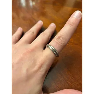 Ring 925 sterling silver size 8.25 unique 2.75 grams thumbnail 2