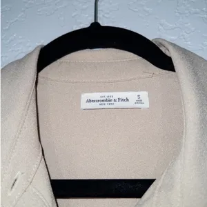 Abercrombie Tan Utility Button-Up Long Sleeve Dress thumbnail 5