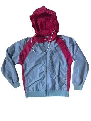 Vintage Lacoste Womens Size Small Gray Red Jacket thumbnail 3