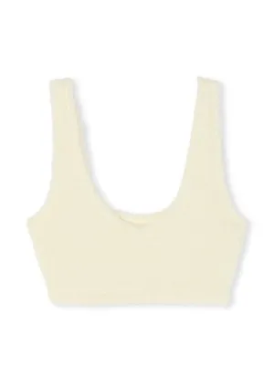 PINK by Victoria's Secret Cream Fuzzy Co-ZZZy Fleece Bralette - XL thumbnail 3