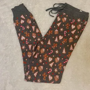 American Eagle Christmas Holiday Print Cozy Lounge‎ Joggers thumbnail 2