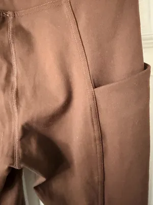 Danskin High Waist Chocolate Brown Leggings thumbnail 4