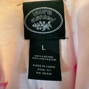 Laura Ashley L cotton Poly Pajama Top Pink Flamingos Sleeveless thumbnail 4
