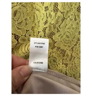 Yellow Lace Lulus Mini Dress thumbnail 8