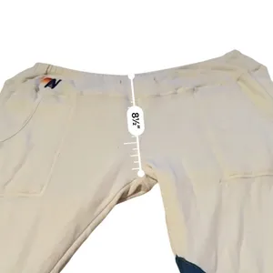 Aviator Nation Sweatpants Womens XL Cream Rainbow Stripe Joggers‎ USA Retro thumbnail 12