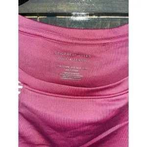 Sincerely Jules Pink Golf & Tennis Tank Top‎ Striped Accent Sporty Chic D7 thumbnail 2