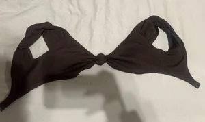 Aerie black swim top thumbnail 1