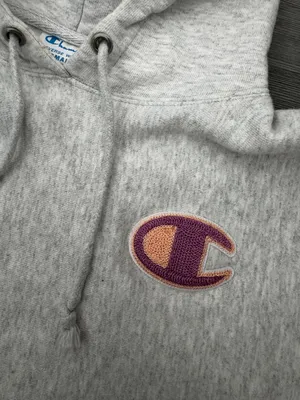 Champion Cropped Sweatshirt | Size: Small | Gray thumbnail 4