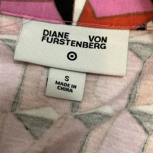 DVF Target Diane Von Furstenberg‎ Pink Geo Print Jumpsuit Size Small thumbnail 3
