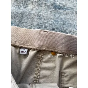 Carhartt Khaki Original Fit Cuffed Roll Tab Hem Shorts Size 14 thumbnail 7