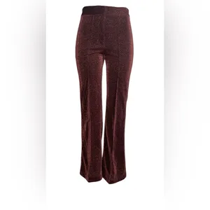 H&M Shimmering Brown Flare Pants thumbnail 4
