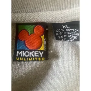 Mickey Unlmtd. Mickey Mouse Gray Polo Short Sleeve 100% Cotton Shirt Size XXL-EU thumbnail 9