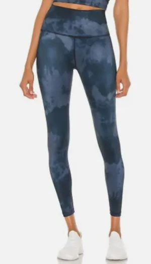 Beyond Yoga Lux High Waisted Midi Leggings Blue Tie-Dye Leggings Size Medium thumbnail 1