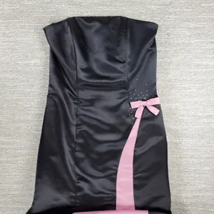 VTG Gunne Sax Jessica McClintock Gown 5/6 Black‎ Pink Satin Fairy Formal Dress thumbnail 6