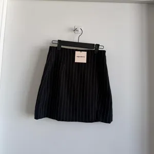 superdown Pinstripe Mini Skirt Revolve Micro Black XS thumbnail 2