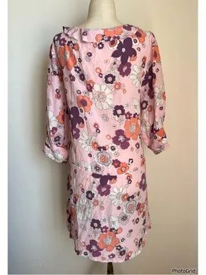 For Love & Lemons Magnolia Pink Floral Dress Medium thumbnail 3