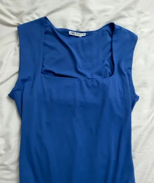 ZARA Blue Bodysuit thumbnail 1
