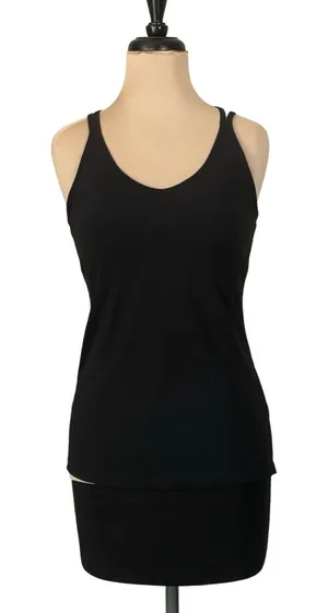 Athleta Solace Strappy Tank Medium Black thumbnail 1