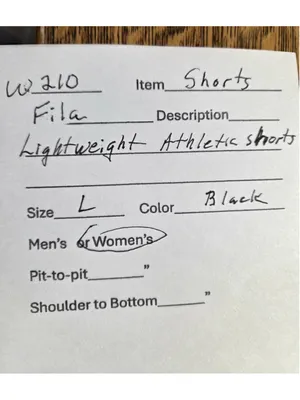 FILA Women’s Lightweight Athletic Running Shorts Black Size Large W-210 thumbnail 5