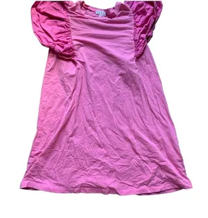 TCEC Pink Puff Sleeve Mini Dress M thumbnail 1