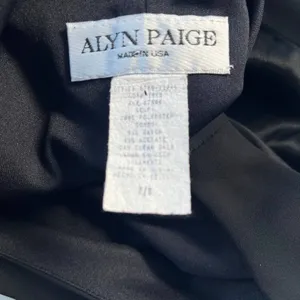 Vtg Y2K Alyn Paige Formal Dress 7/8 Whimsigoth Satin Panel Maxi Straight Prom thumbnail 8