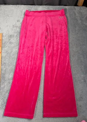 Juicy couture large Pink Velour sweatpants thumbnail 1