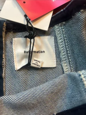 Reformation Bentley Denim Mini Skirt thumbnail 6