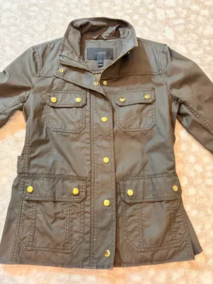 J.Crew Utility Green Jacket thumbnail 4