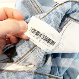 Quince Bella Stretch High Rise Barrel Jeans Organic Cotton Cool Blue 26 thumbnail 5