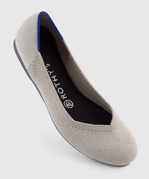 Rothy's Flax Birdseye The Flat Round Toe Women's Shoes 10 thumbnail 1