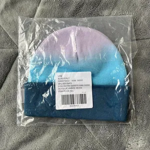 Boys Lie Blue and Purple Ombre Beanie with Logo Patch NEW with tags One Size thumbnail 5