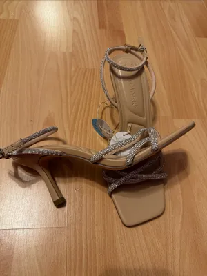 Primark Nude Strappy Ankle-Wrap Heels with Sparkle thumbnail 3