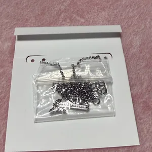 Kendra Scott Elisa Rose Quartz Necklace Silver thumbnail 5