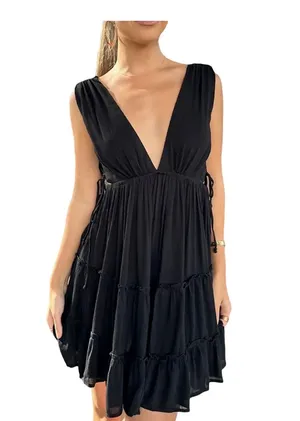 Cotton Candy LA Black mini dress thumbnail 4