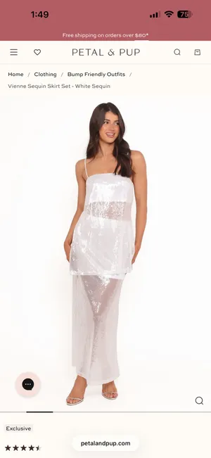 Pedal and Pup Sequin Dress thumbnail 4