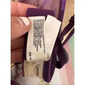 DKNY Purple Sheer Mesh Bra 34B Underwire Lightweight Lingerie Minimalist thumbnail 7