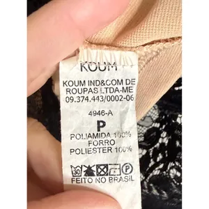 KOUM Womens Small Black Lace Overlay Bodycon‎ Dress Chic Event Prom Whimsigoth thumbnail 6