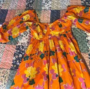 Floral Puff Sleeve Dress thumbnail 1