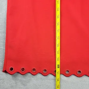 J. Crew Red Scalloped Grommet Sleeveless Above Knee Shift Dress Size 12 thumbnail 9