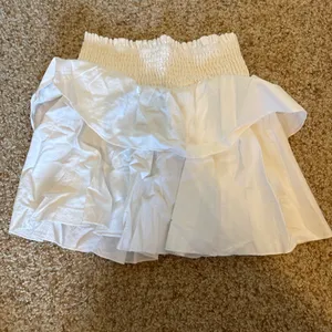 White Shein Ruffle Skirt thumbnail 2