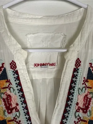 Johnny Was 3J Workshop Embroidered Isadora Tunic Top Women’s Sz L thumbnail 7