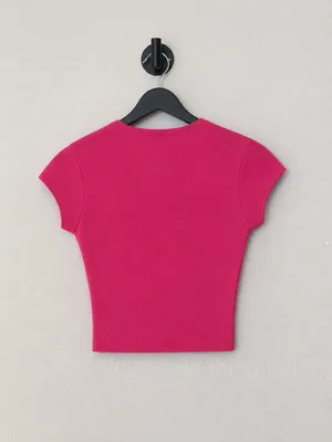 Crop baby tee Pink Size M thumbnail 3