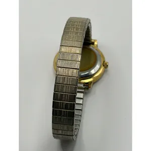 Linens n Things Quartz Gold Tone Stretch‎ Band Watch Roman Numerals thumbnail 2
