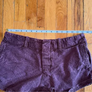 FREE‎ PEOPLE Burgundy Purple Low Rise Shorts size 30 thumbnail 5