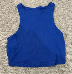 Wild Fable blue cropped tank thumbnail 1