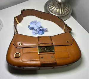 Vintage 2002 Christian Dior Street Chic Columbus Bag Tan Leather Galliano Era‎ thumbnail 1