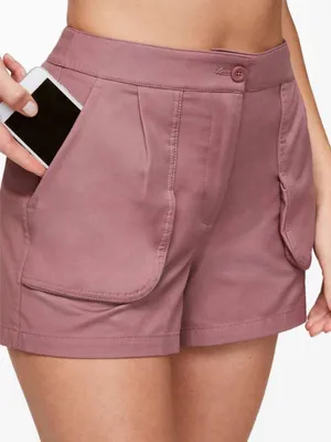 Lululemon High Waisted Red Dust Mauve This Instant Short -8 thumbnail 1