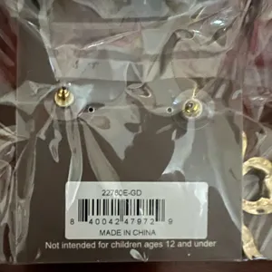 Canvas Lacey Bow Drop Earrings NWT thumbnail 2