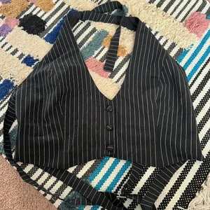 Pepper Mayo Hollywood Boulevard Vest Crop - Pinstripe M thumbnail 6